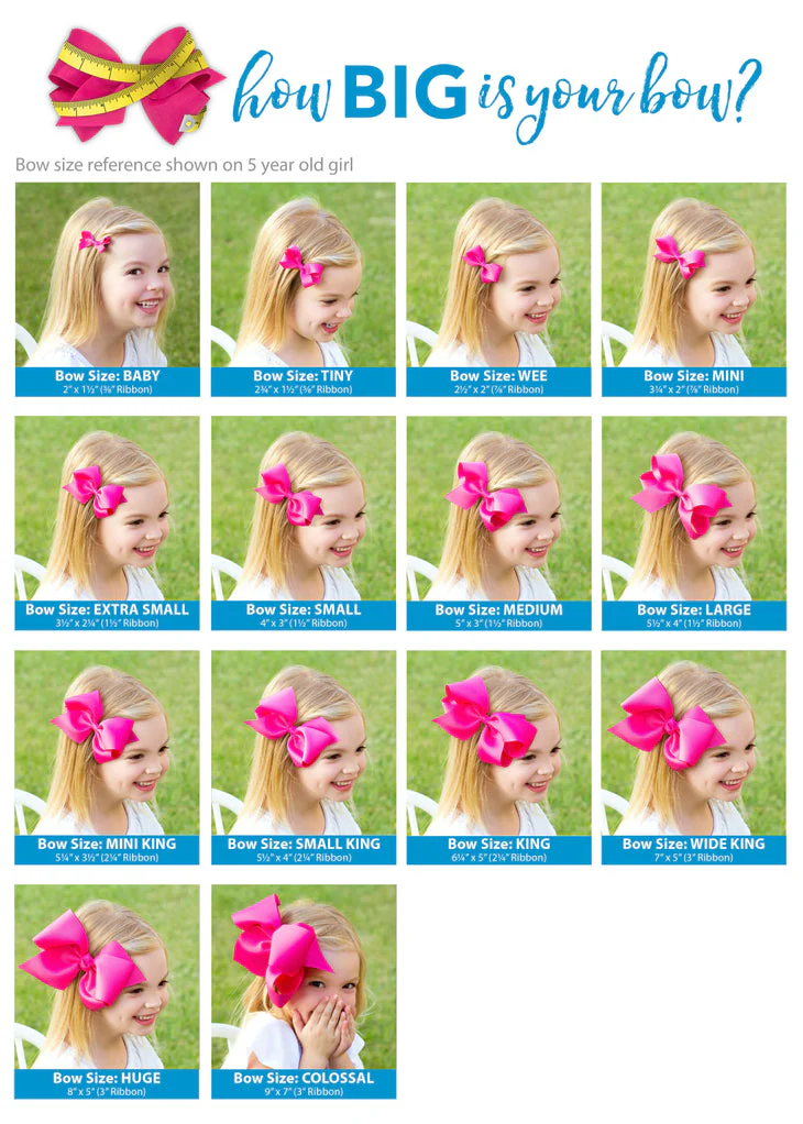 Wee Ones King Moonstitch Hair Bow in Light Orchid Gingham Print - Image 2